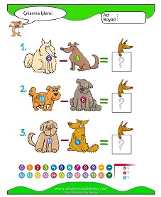 Çıkarma İşlemi Çalışma Sayfaları